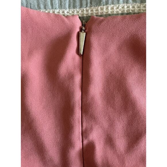 Prabal Gurung Rose Pink Pleated Sleeve A-Line V-Neck Cocktail Tea Dress 2 - Picture 9 of 11